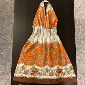 Hawaiian Label Lakubo Halter Flower Dress